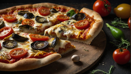 Italian dishes. Delicious food and healthy Mediterranean diet idea. Italian dishes. Copy space.の素材