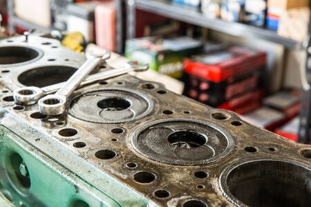 Japanese factory doing engine repair overhaul