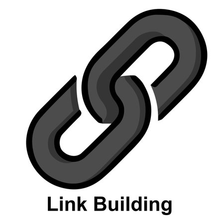Icon Link Building Vector Illustrationのイラスト素材