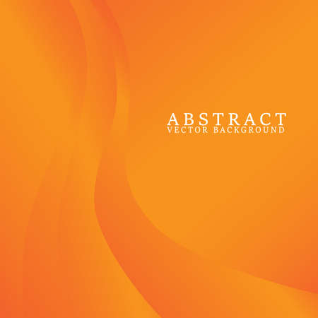 Orange vector background with Orange curve line overlap layer with space for text and message designのイラスト素材