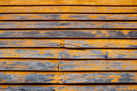 yellow old wood wallの写真素材