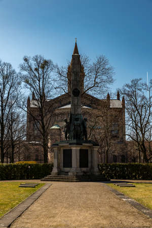 The monument of the Russian graveyard in Potsdamのeditorial素材