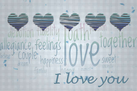 I love you. Greeting card.の写真素材