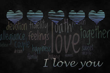 I love you. Greeting card.の写真素材