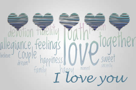 I love you. Greeting card.の写真素材