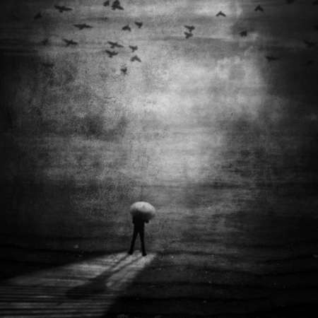 Meditation. Bridge of the dream (conceptual surreal style).の写真素材