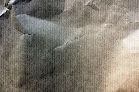 Closeup of brown wrinkled paper texture background.の写真素材