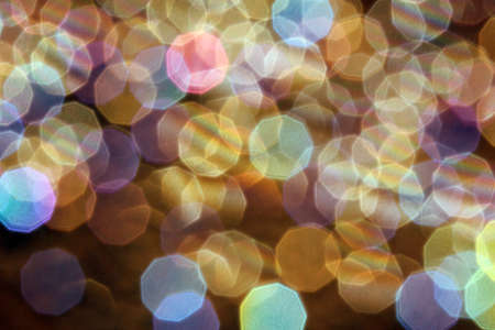 Defocused bubbles on the surface of freshly brewed coffee. Bokeh abstract background.