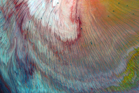 Abstract hand drawn watercolor background. Used macro lens. Image shows a butterfly wing.の写真素材