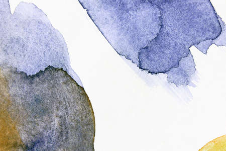 Blue watercolor background for textures and backgroundsの写真素材