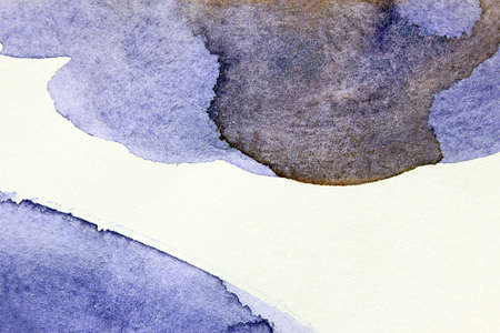 Blue watercolor background for textures and backgroundsの写真素材