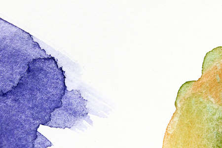 Blue watercolor background for textures and backgroundsの写真素材