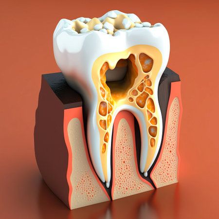 Sensitive teeth. Mouth and teeth health concept. various dental diseases. Generative AIの素材