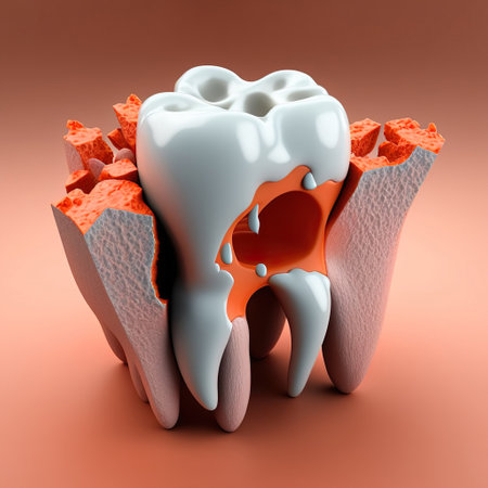 Sensitive teeth. Mouth and teeth health concept. various dental diseases. Generative AIの素材