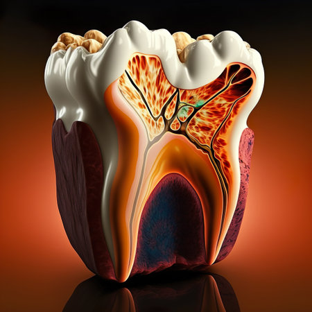 Sensitive teeth. Mouth and teeth health concept. various dental diseases. Generative AIの素材