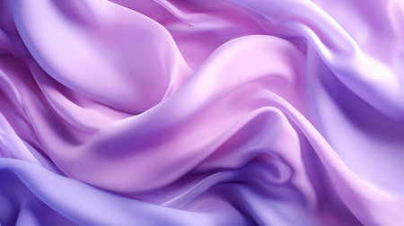 Smooth elegant purple silk or satin cloth texture. abstract background. Banner. Generated AIの素材