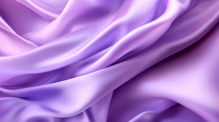 Smooth elegant purple silk or satin cloth texture. abstract background. Banner. Generated AIの素材