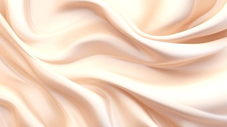 Smooth elegant soft pink silk or satin cloth texture. abstract background. Banner. Generated AIの素材