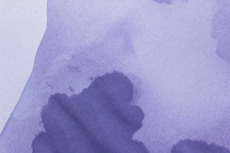 Wet stained paper background. Purple paper texture with water stains. Grunge background or texture.の写真素材