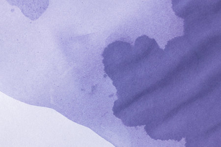 Wet stained paper background. Purple paper texture with water stains. Grunge background or texture.の写真素材