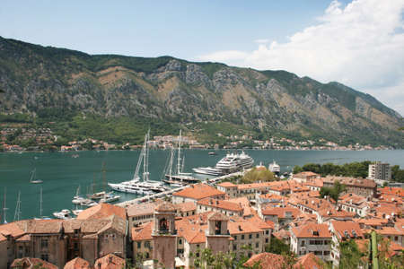 Port of Kotor in Montenegroの写真素材
