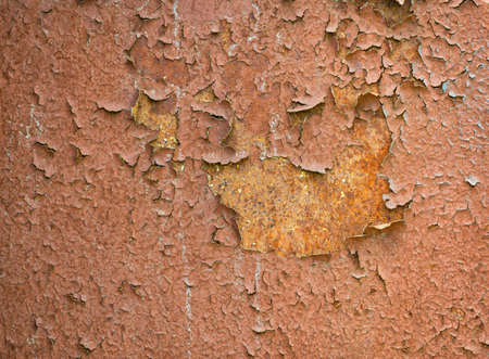 Old cracked paint on metal surface