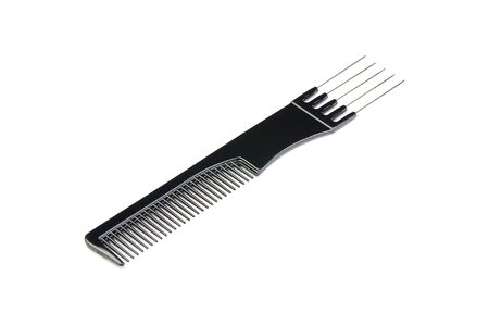 New modern hairbrush isolated on white background.の写真素材