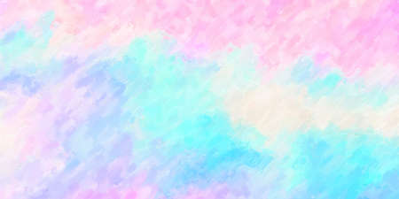 Colorful oil painting hand-painted art illustration : abstract texture on canvas, background (High-resolution 2D CG illustration)の写真素材