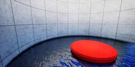 Abstract geometric stage texture background (High-resolution 3D CG rendering illustration)の写真素材