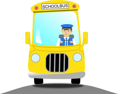 school bus driverのイラスト素材