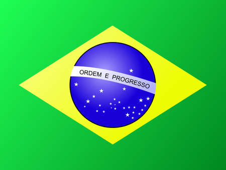 Brazillian flagのイラスト素材