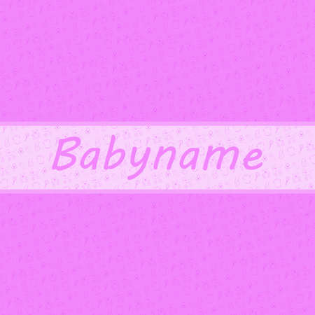 Baby Girl card and baby stuff backgroudのイラスト素材