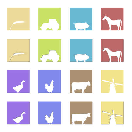 Farming symbolsのイラスト素材
