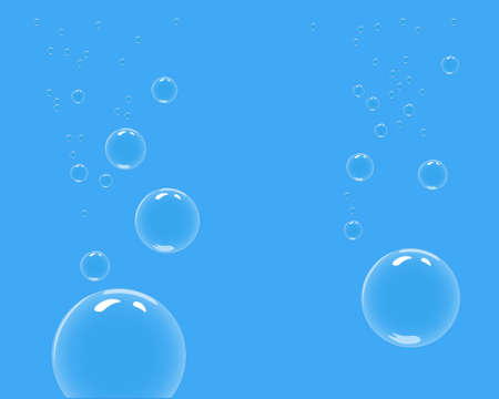 water bubblesのイラスト素材