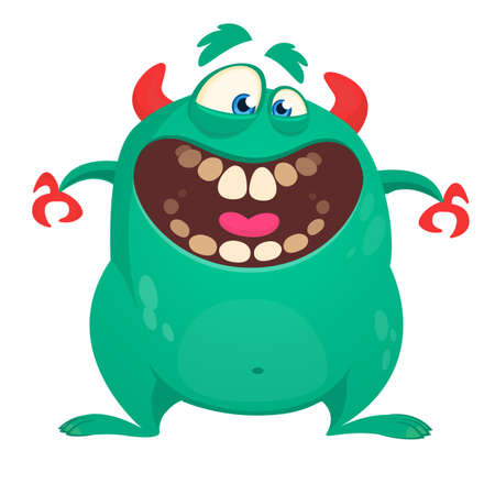 Cool cartoon vector monster characterのイラスト素材