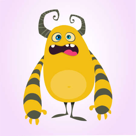 Cute cartoon monster. Vector illustrationのイラスト素材
