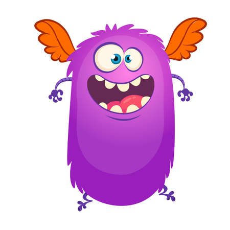 Funny cartoon monster. Vector illustration for Halloweenのイラスト素材