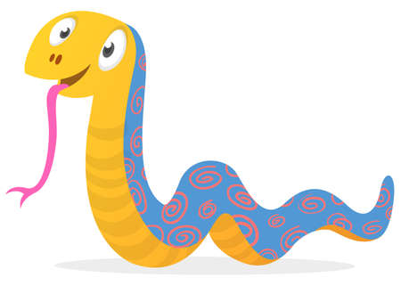 cartoon crocodile character. Vector illustration isolated