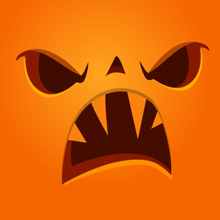 Vampire cartoon character on night cemetery background. Halloween illustration of funny creature. Package, poster or greeting invitation design. Vector isolatedのイラスト素材