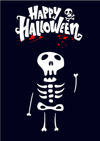 Grim reaper cartoon character  isolated on a white background. Cute death character in black hood. Skull face avatar illustration isolated.のイラスト素材