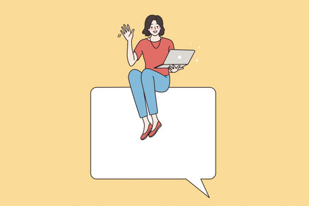 Social media and communication conceptのイラスト素材