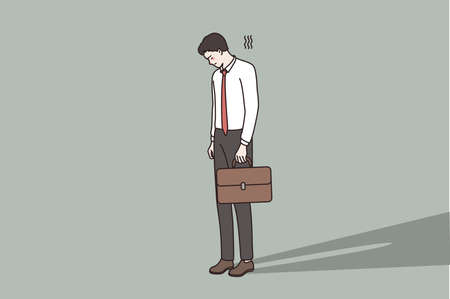 Failure, problems in business conceptのイラスト素材