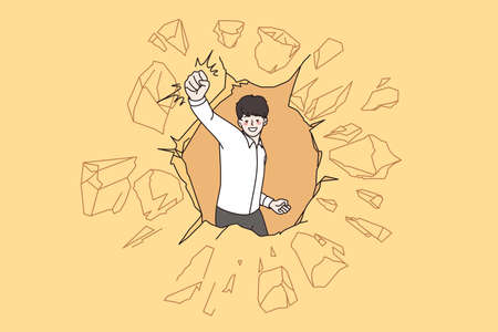 Leadership, success, innovation development concept.のイラスト素材