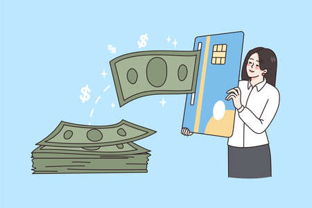 Debit or credit card concept.のイラスト素材