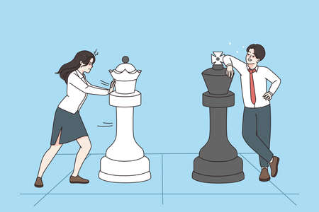 Business strategy and competition concept.のイラスト素材