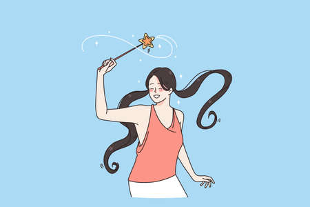 Magic attributes and fun conceptのイラスト素材