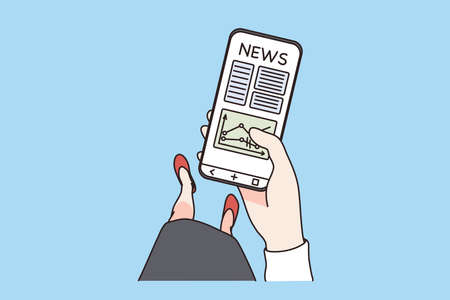 Economical news and technologies concept.のイラスト素材