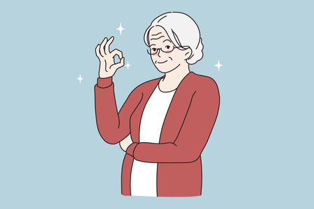 Ok good sign gesture concept.のイラスト素材