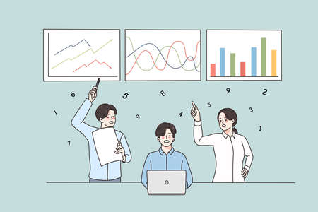 Marketing business presentation and coaching concept.のイラスト素材