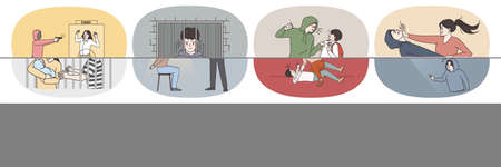 Set of criminal imprisoned for illegal behavior